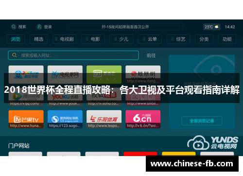2018世界杯全程直播攻略：各大卫视及平台观看指南详解