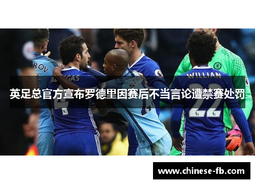 英足总官方宣布罗德里因赛后不当言论遭禁赛处罚